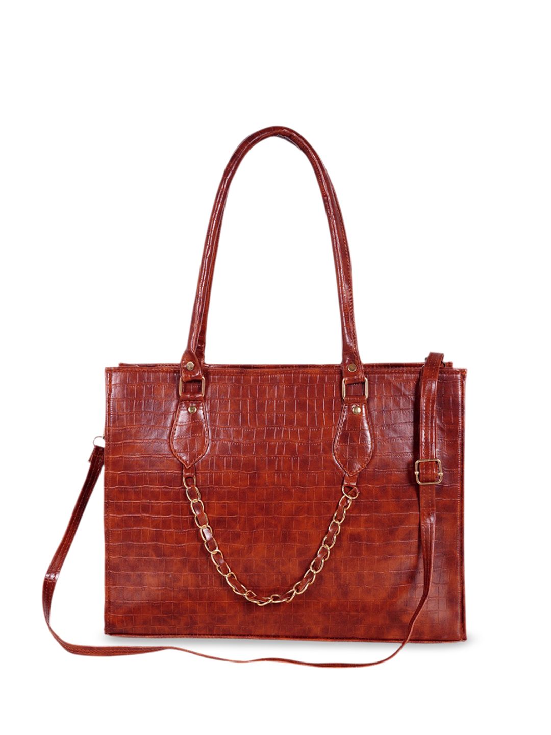 KUJRA Textured Structured Shoulder Bag-picture-30