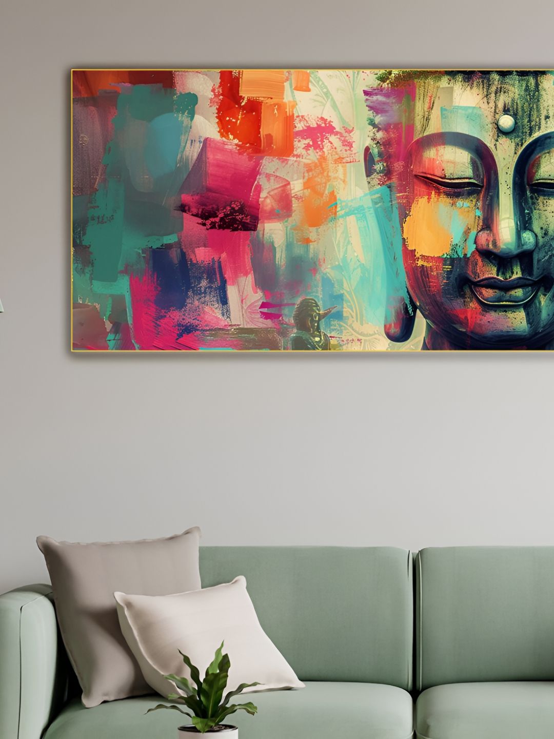 nestroots Blue & Black 1 Piece Canvas Other Wall Paintings-picture-19