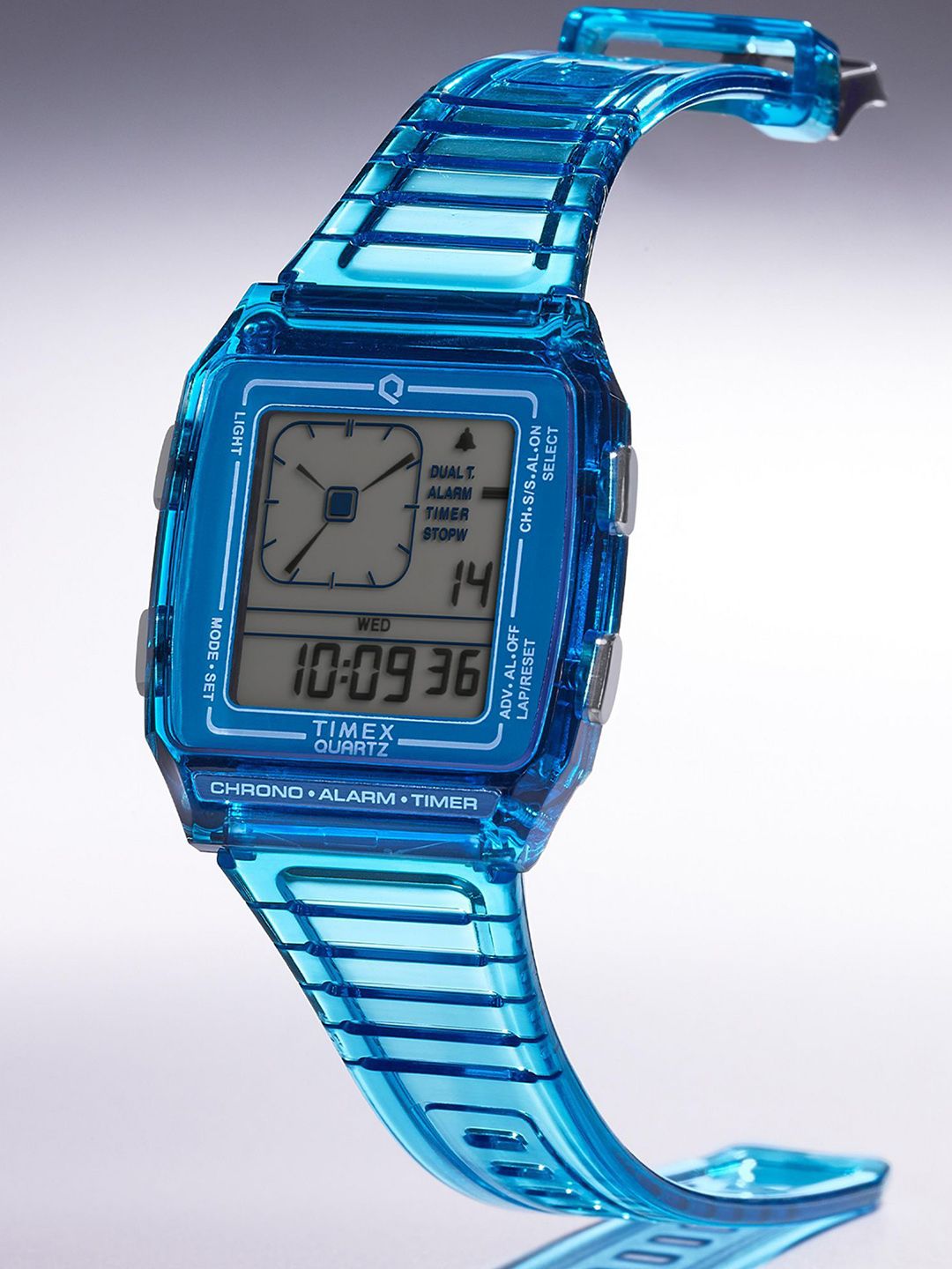 Timex Unisex Printed Dial & Stainless Steel Straps Digital Automatic Solar Powered Watch TW2W45100UJ-picture-15