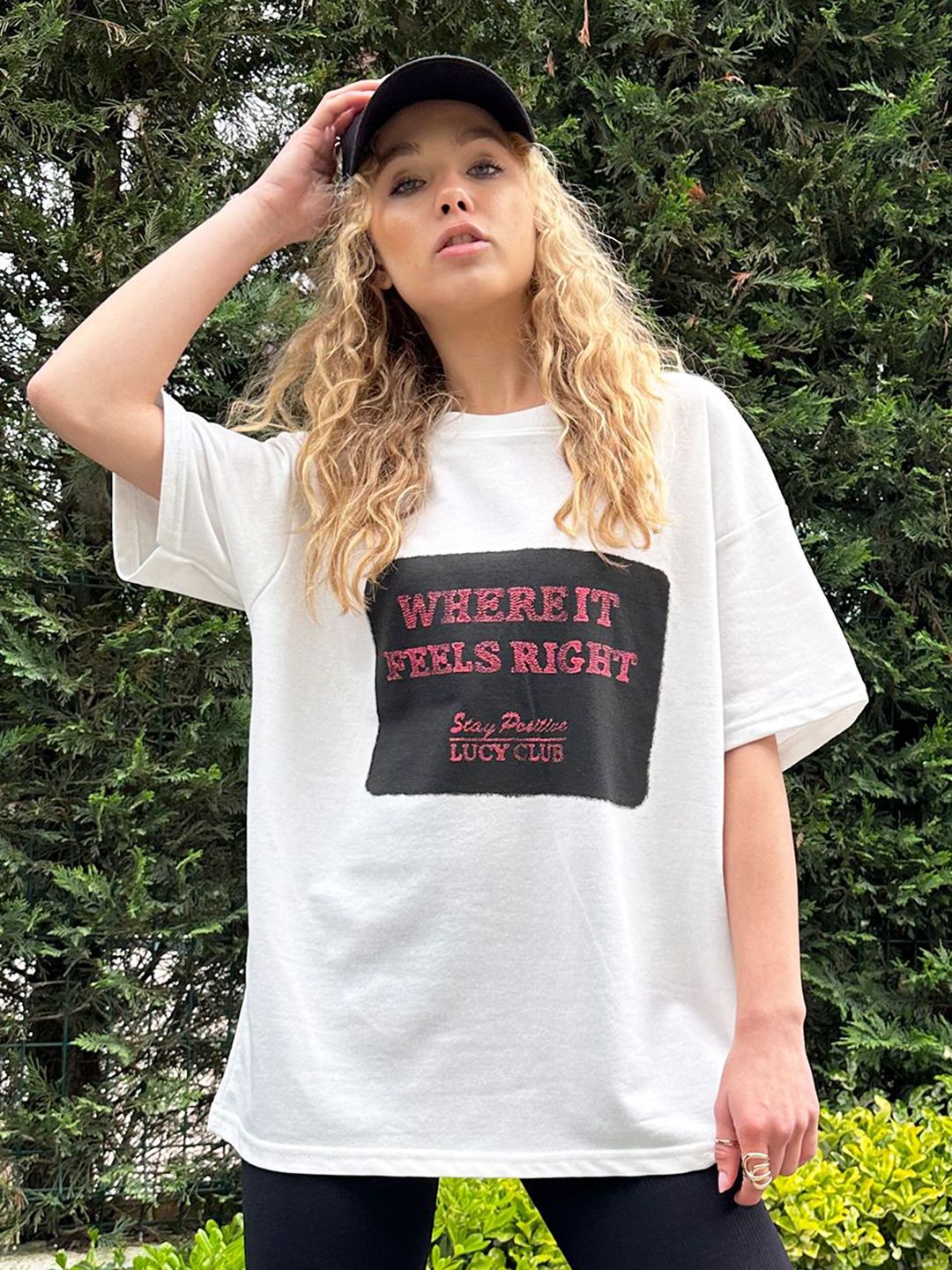 Trend Alacati stili Women Typography Printed Pockets T-shirt-picture-25