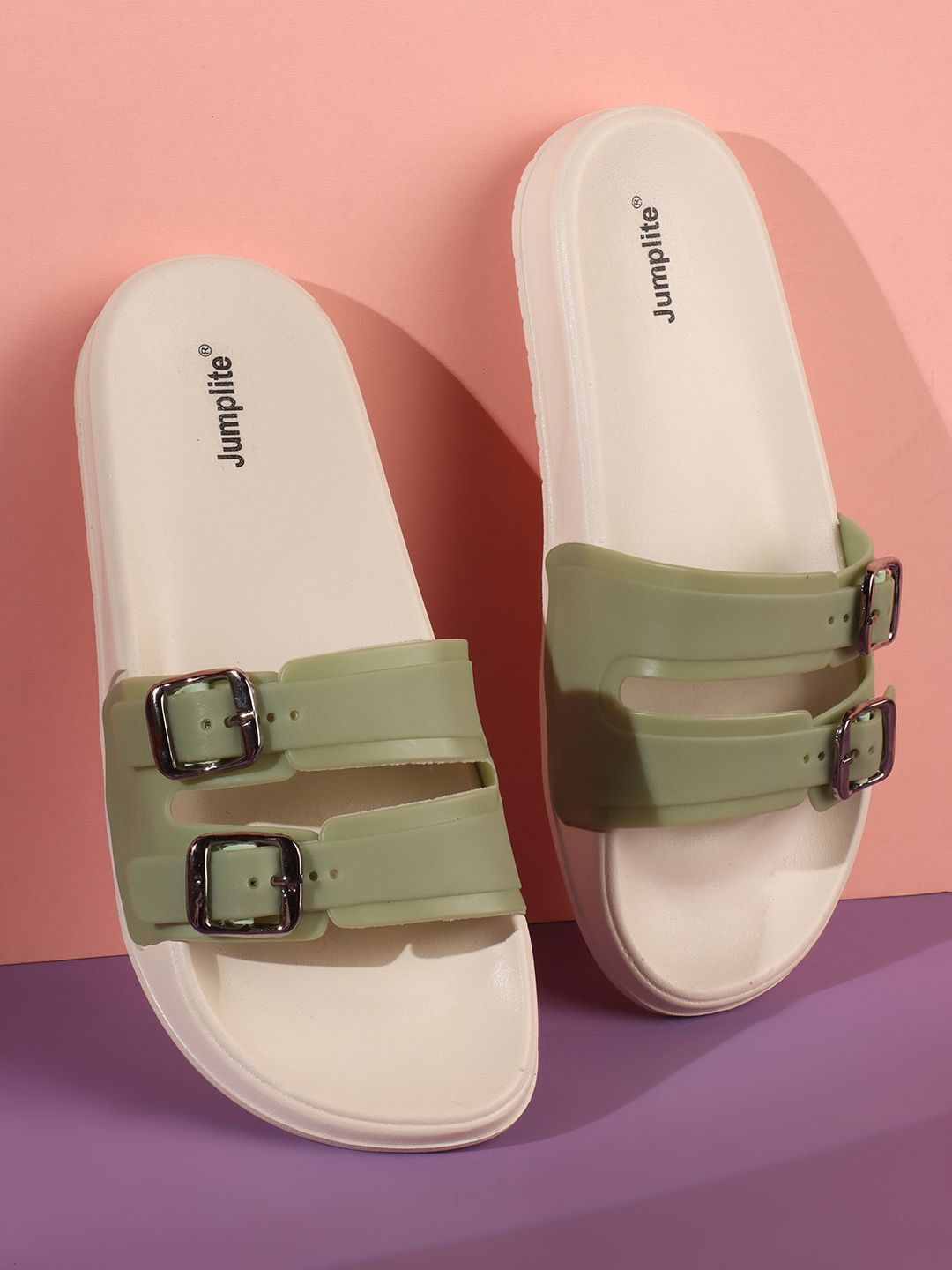 JUMPLITE Women Open Toe Flats-image-45