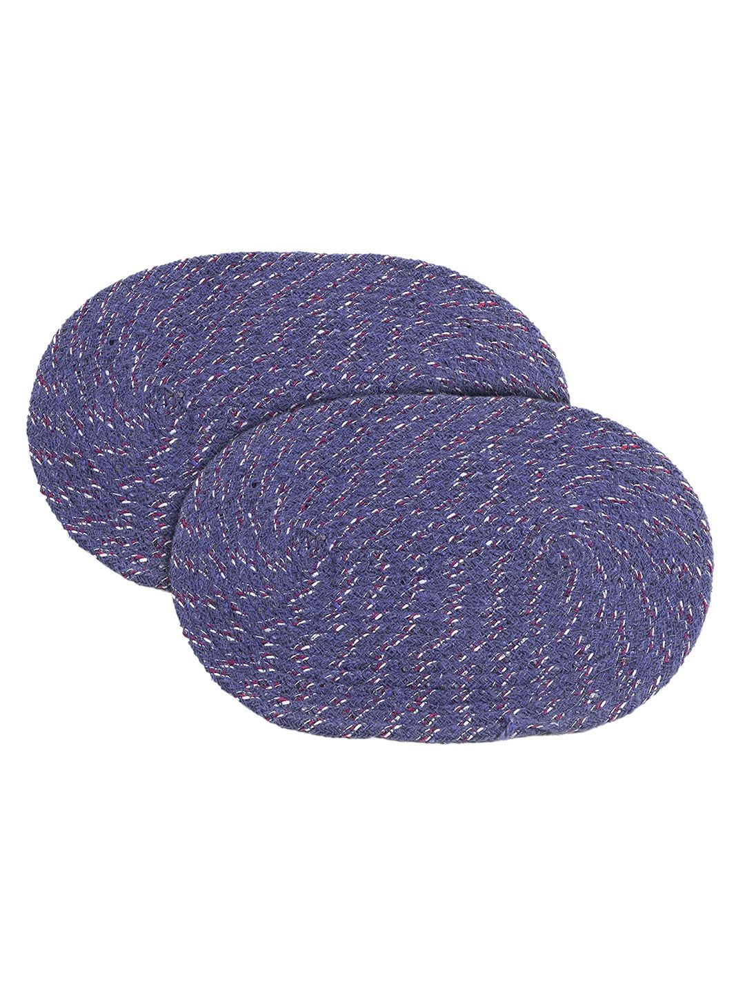 Kuber Industries 2-Pcs Blue Oval DoorMat-image-34