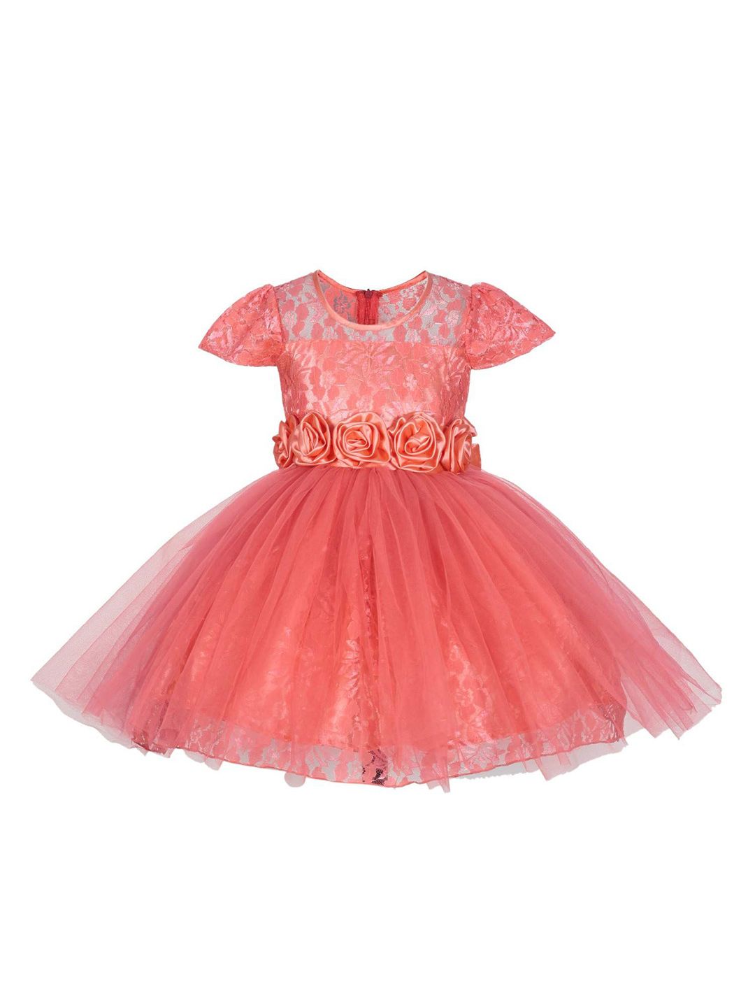 Wow Princess Cape Sleeve Net A-Line Dress-picture-50