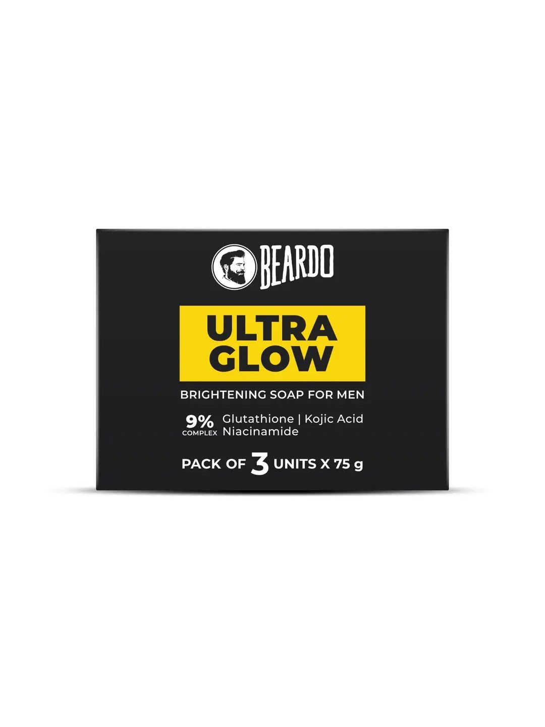 BEARDO Men Set of 3 Ultraglow Brightening Soap with Kojic Acid & Niacinamide - 75 g each-image-7