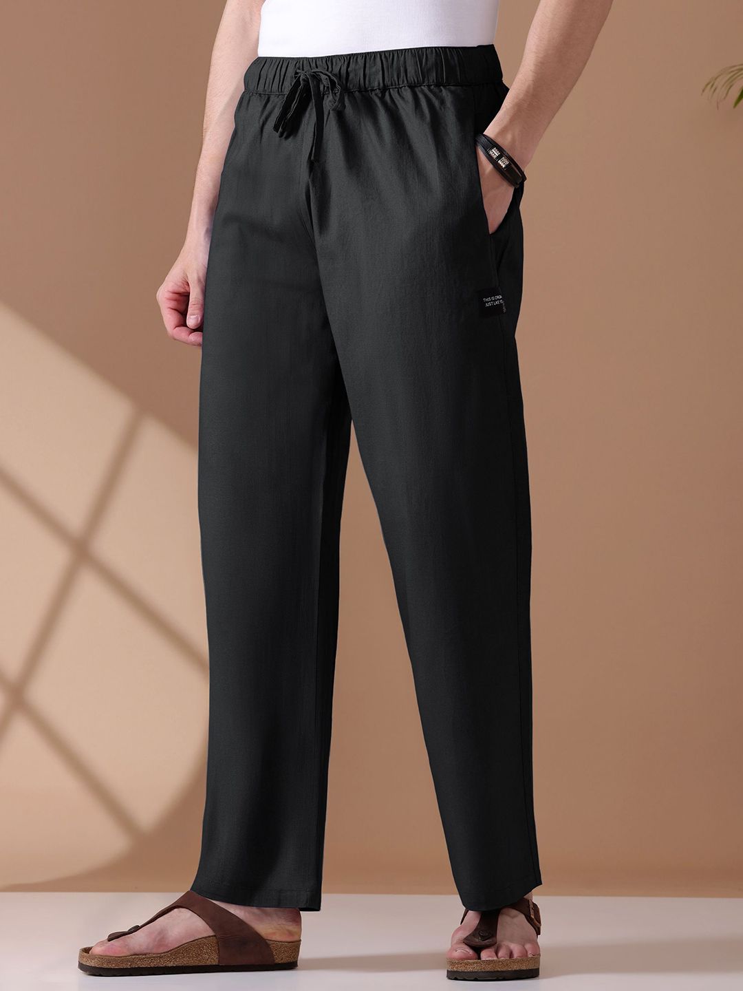 Beyoung Men Cotton Loose Fit Lounge Pants