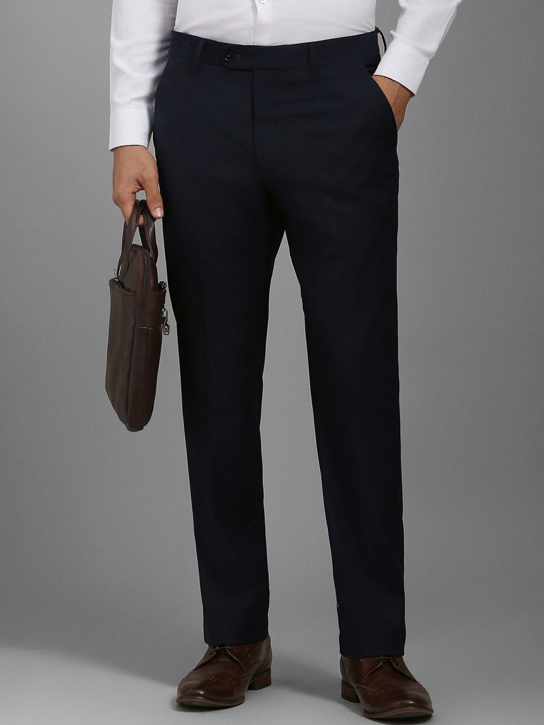 Luxure by Louis Philippe Men Slim Fit Trousers-picture-35
