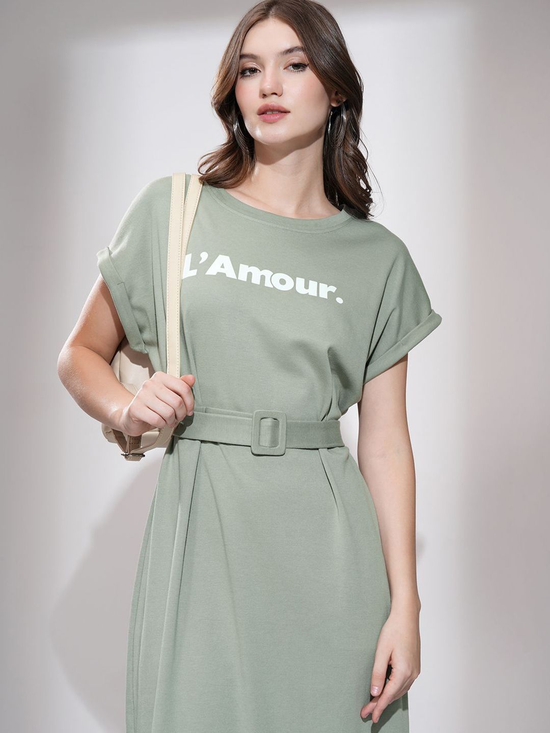 Tokyo Talkies Print A-Line Dress-picture-31