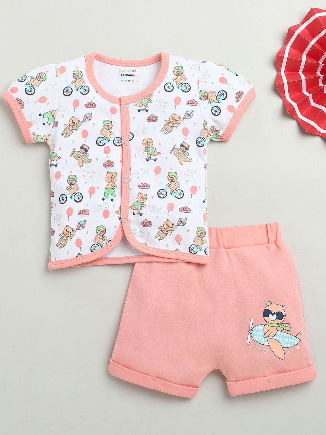 BUMZEE Girls Printed Shirt with Shorts-picture-30