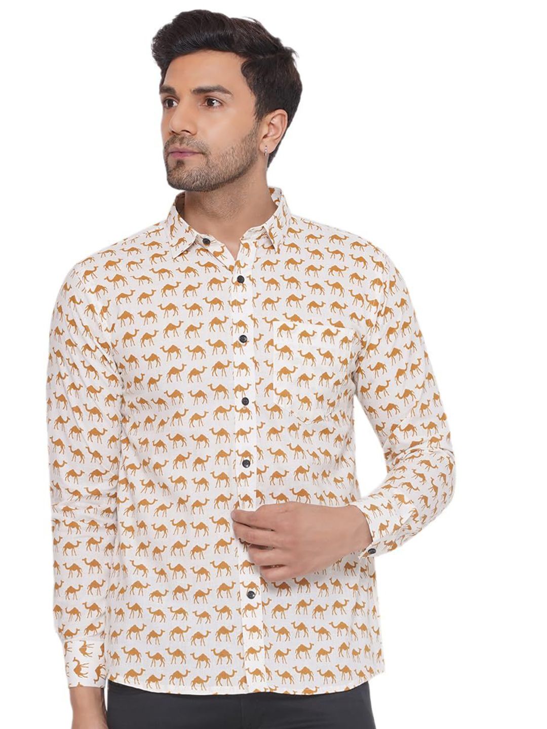 VEERA PARIDHAAN Men Floral Opaque Printed Casual Shirt-picture-21