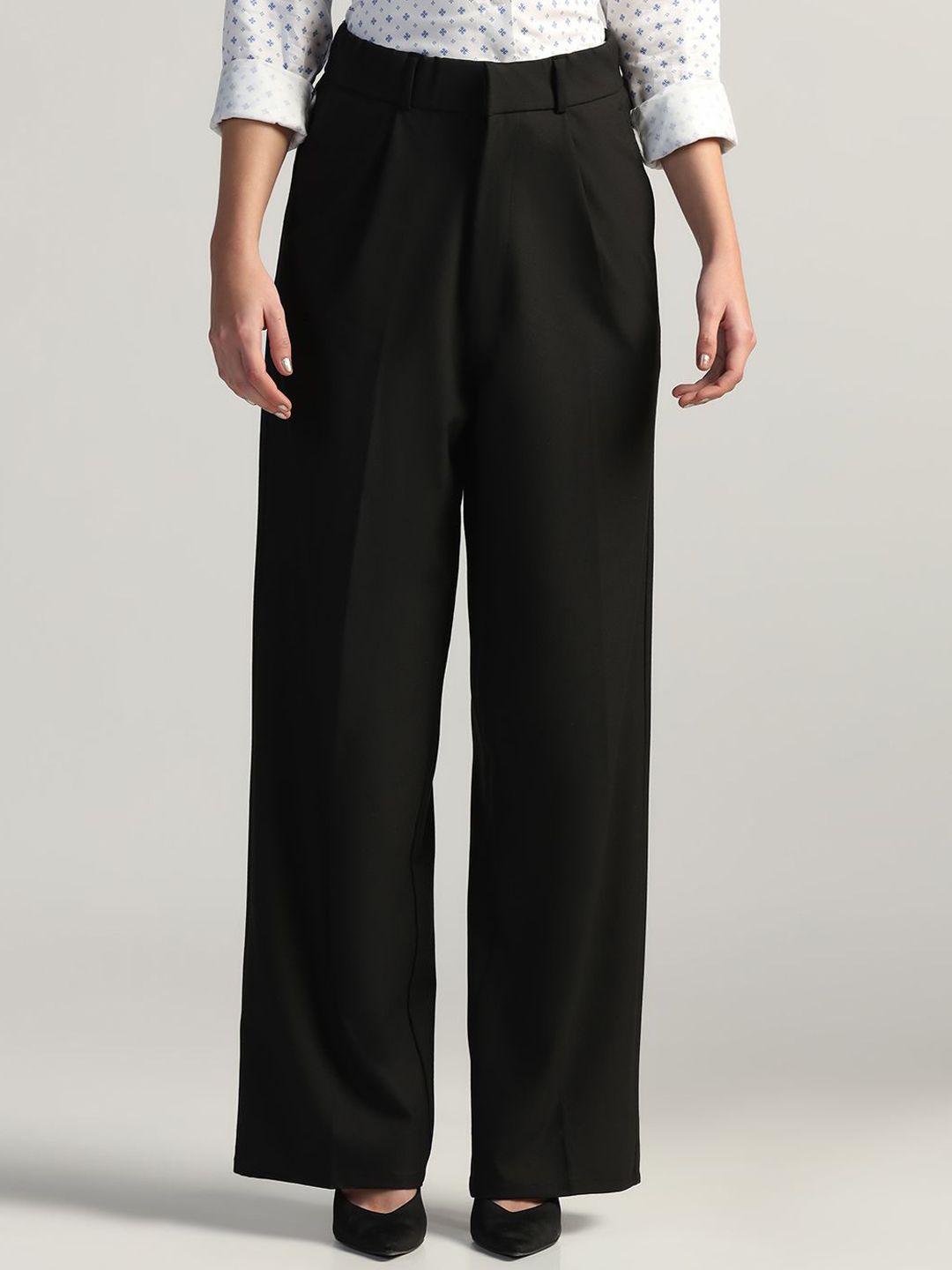 TAHVO Women Comfort Loose Fit High-Rise Trousers-picture-51