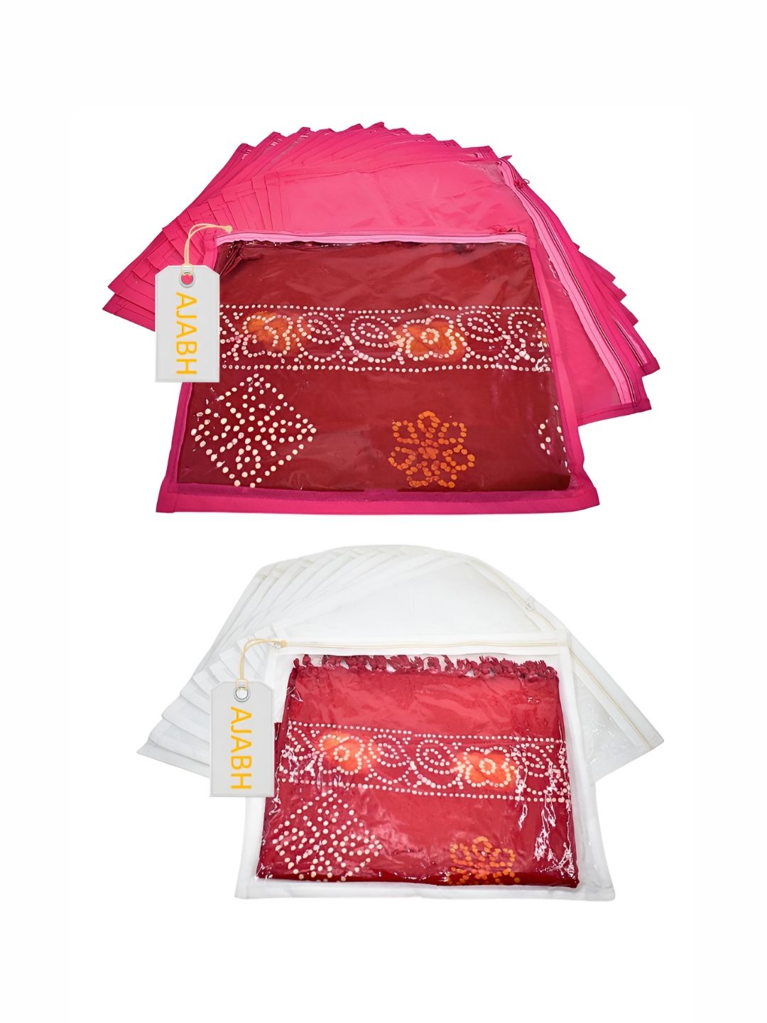 Ajabh Pink Set of 6 Regular Multi-Utility Organisers-picture-23
