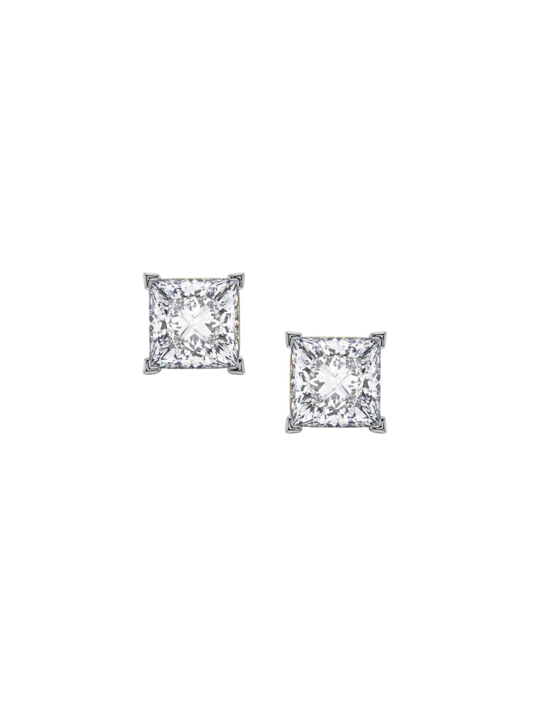 Emori 2 CT Classic Square Diamond Studs-picture-25