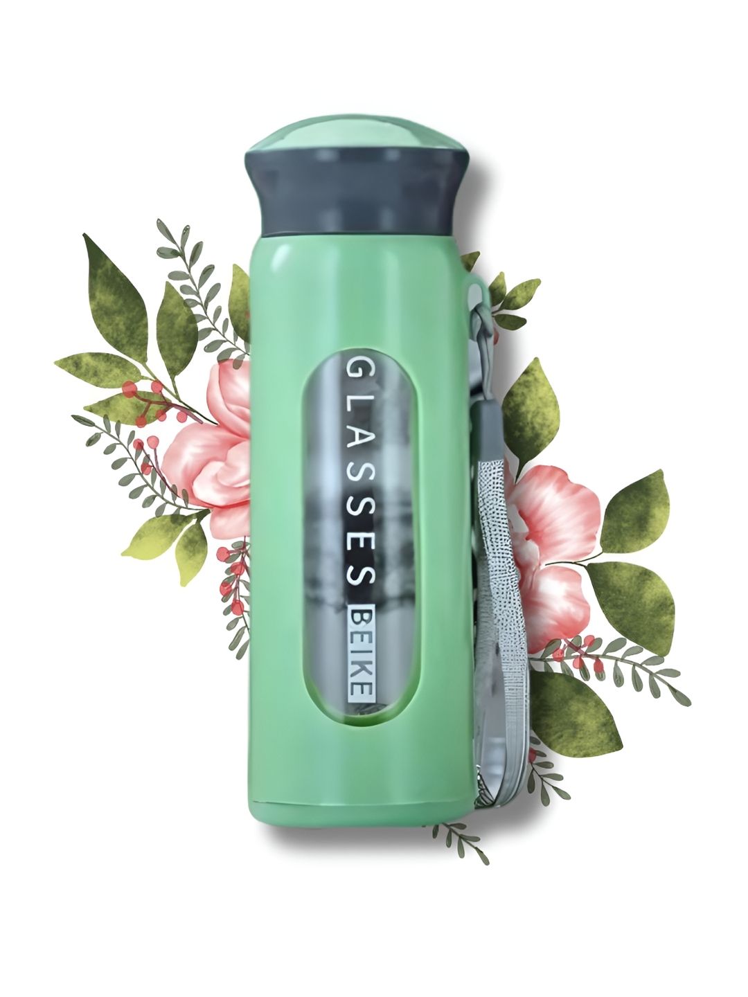 WELOUR Green Single Glass Water Bottle-picture-34