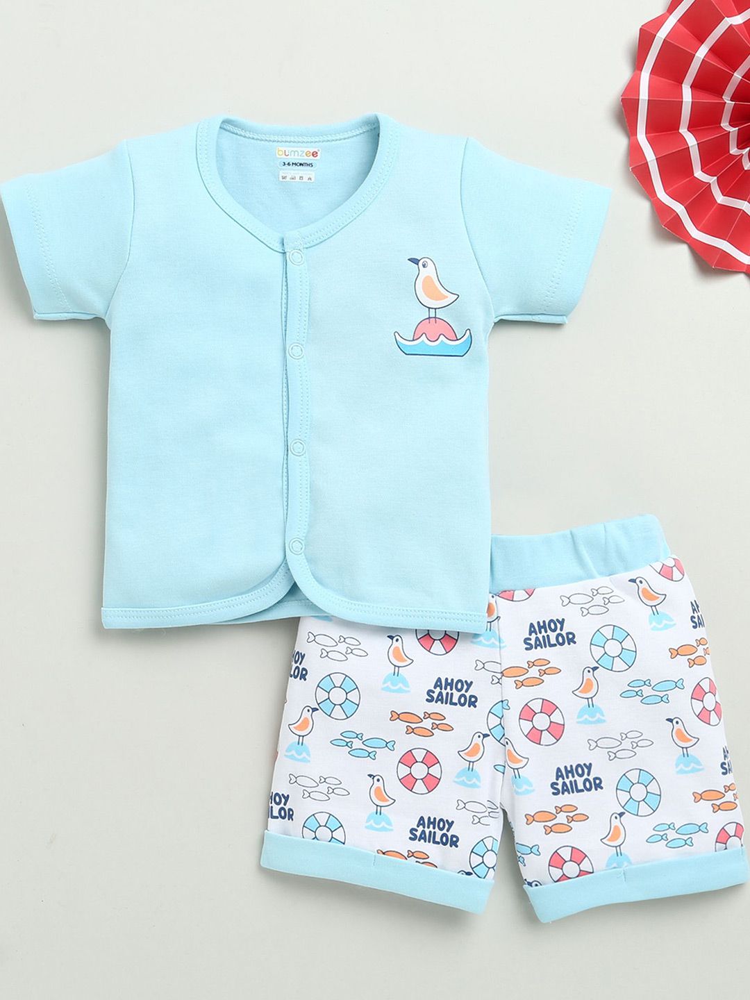 BUMZEE Boys Printed Shirt with Shorts-picture-35