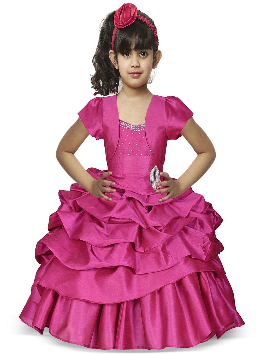 Wow Princess Satin A-Line Maxi Dress-picture-52