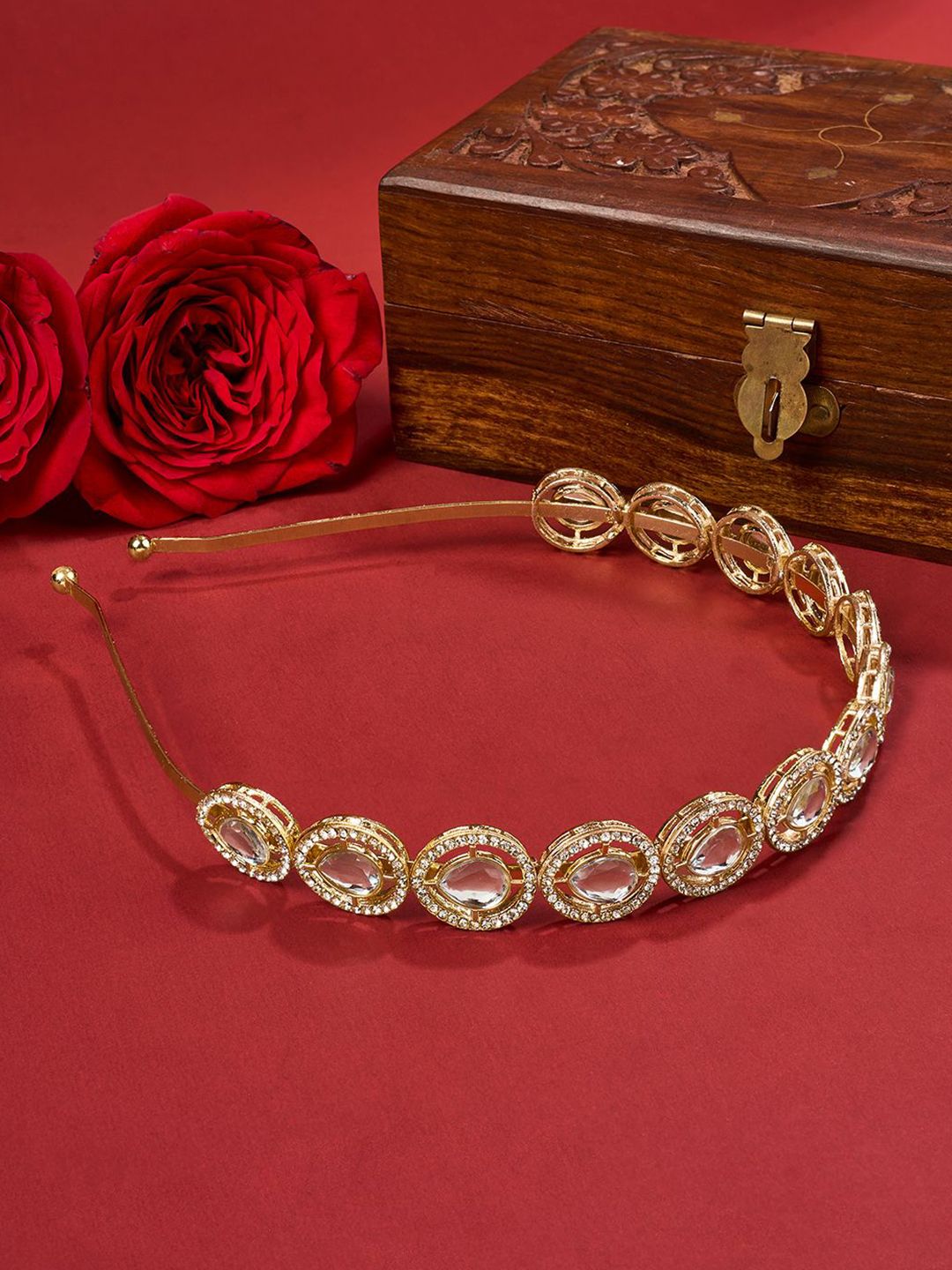TEEJH Women Beaded Hairband-image-20