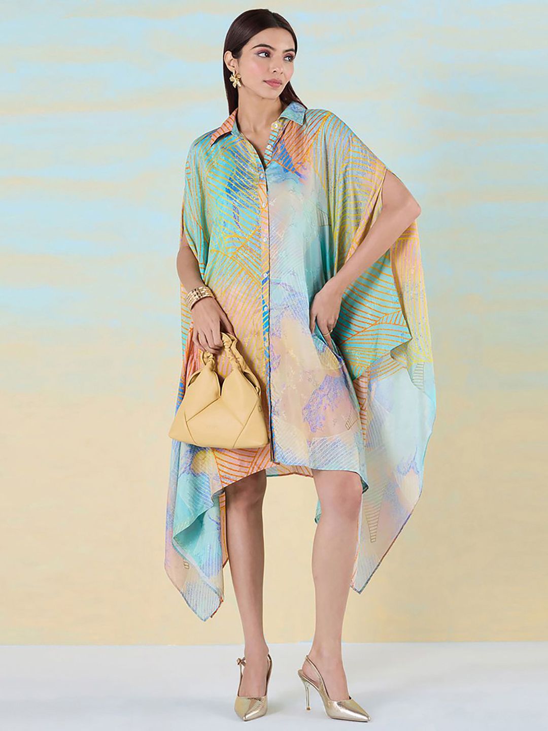 navyasa by liva Print Liva Kaftan Top-picture-23