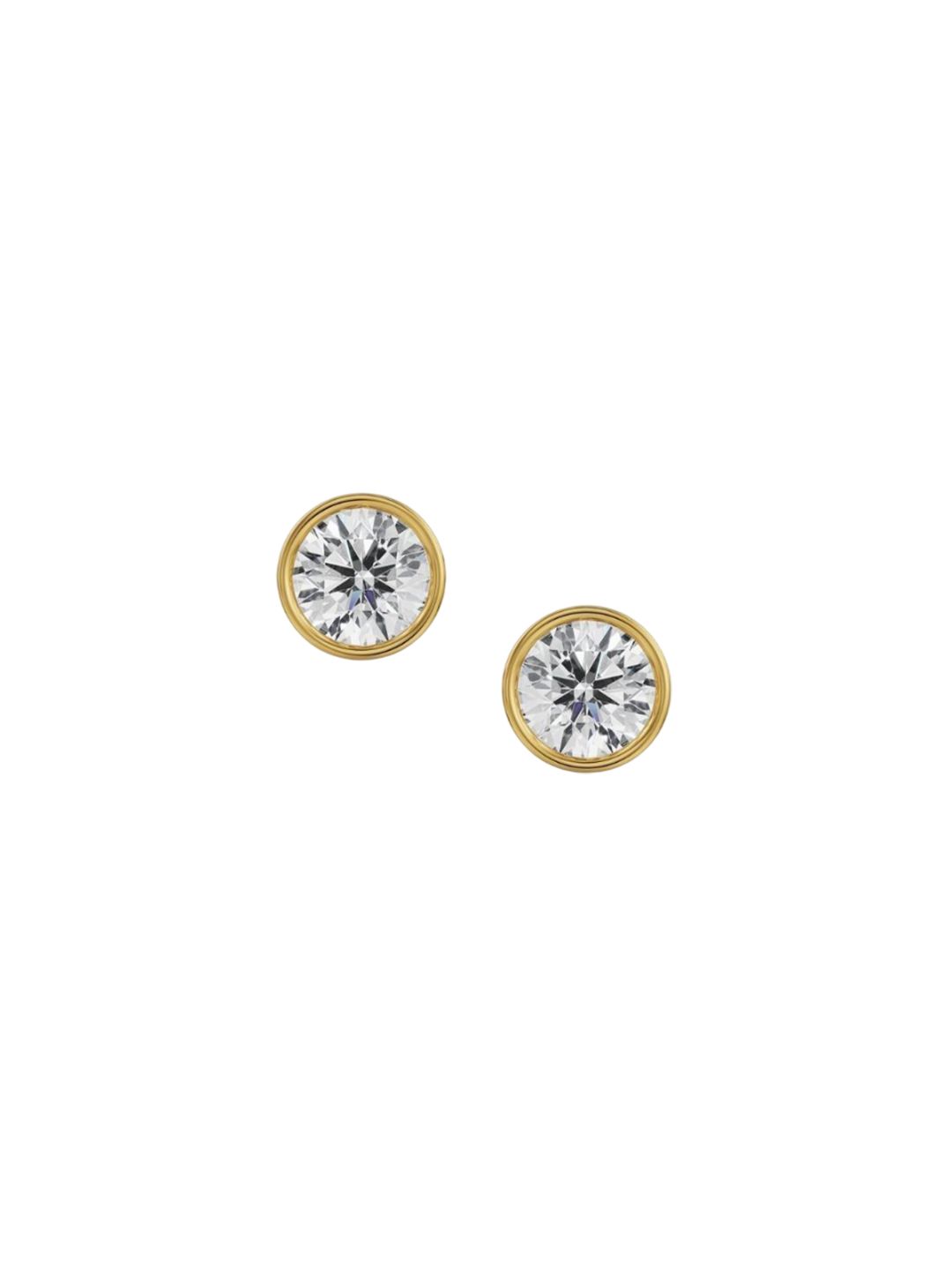 Emori 2 CT Classic Bezel Solitaire Studs-picture-27