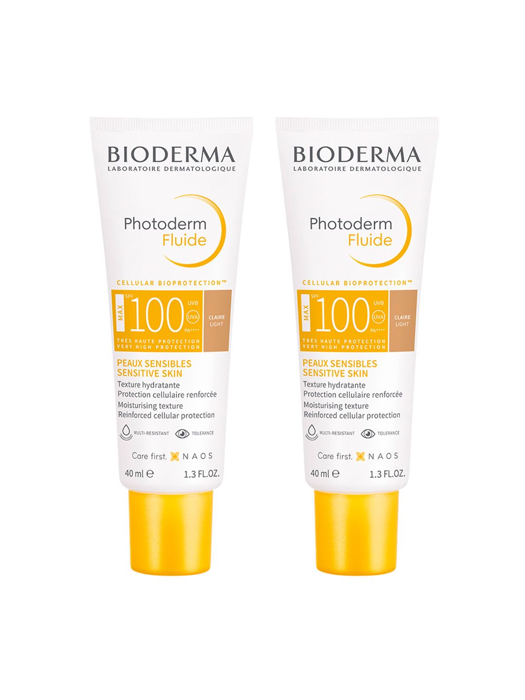 BIODERMA Set of 2 Photoderm Aquafluide SPF100+ UVA Sunscreen 40 ml each - Claire Light-picture-22