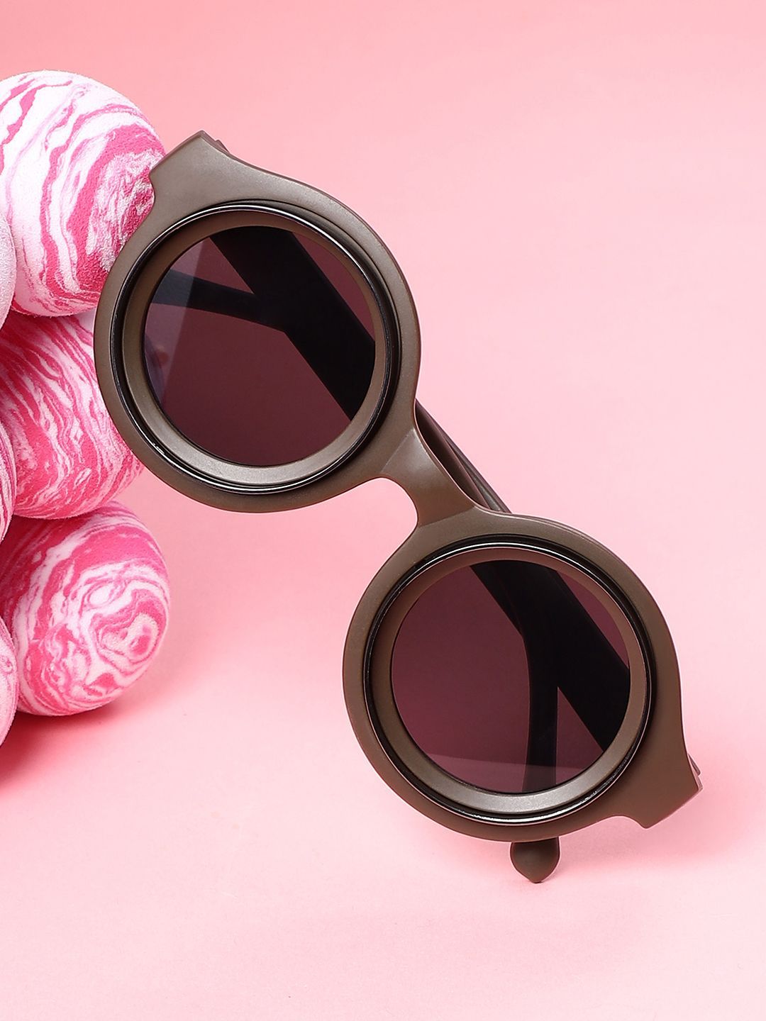 HAUTE SAUCE by Campus Sutra Women Round Sunglasses with Polarised Lens-picture-39