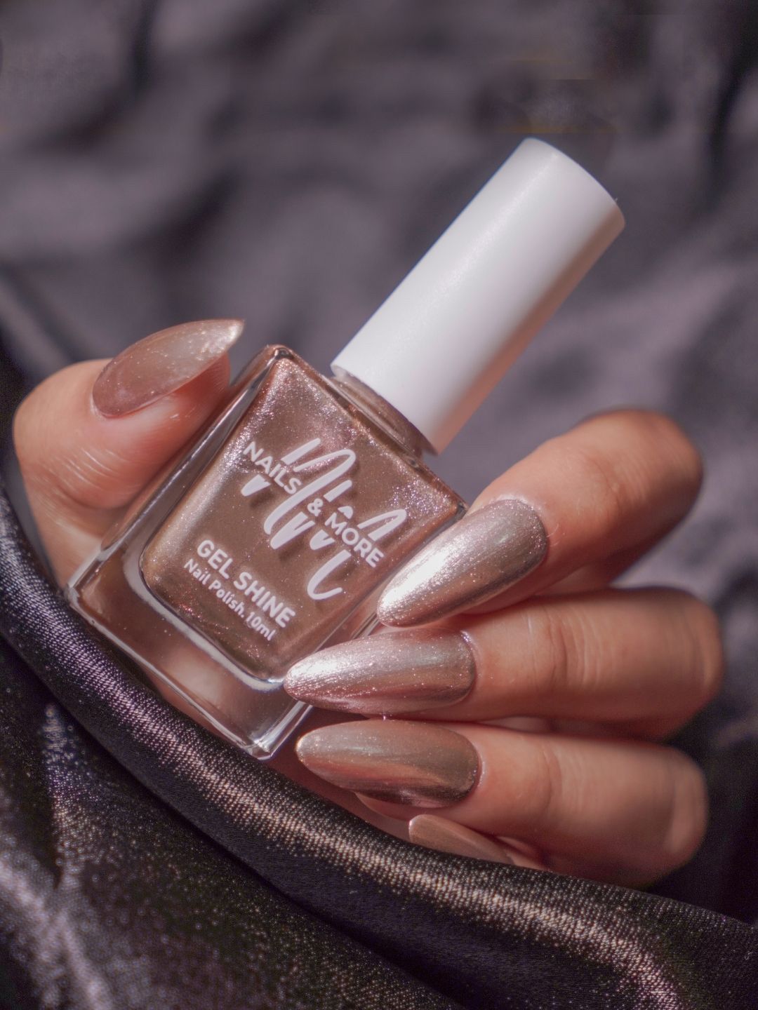 nails & more Gel Shine Argan Oil Metallic Long-Wearing Nail Polish 10ml Metallic Copper 10-image-47