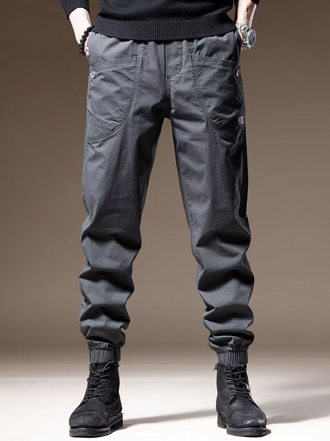 StyleCast x Revolte Men Easy Wash Joggers Trousers-image-29