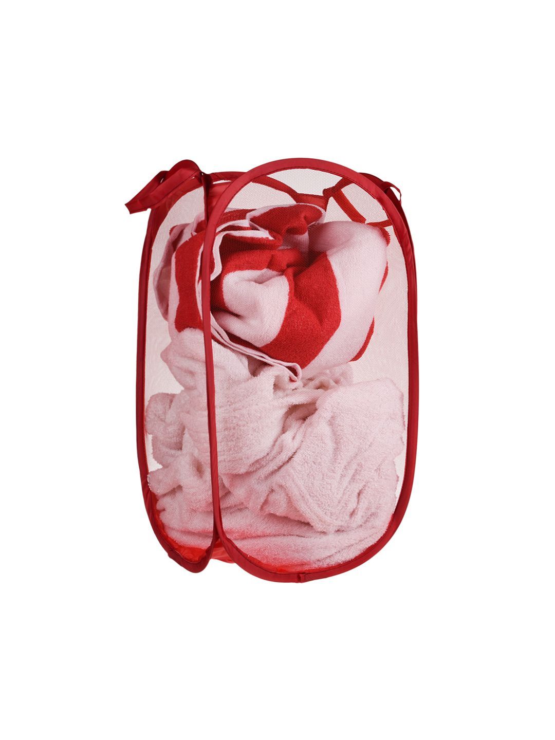 Kuber Industries Red Laundry Bag With Handle-picture-10