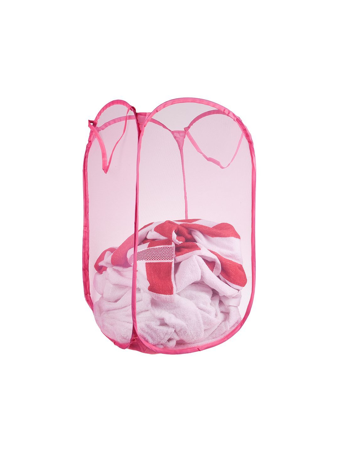 Kuber Industries Pink Laundry Bag With Handle-picture-11