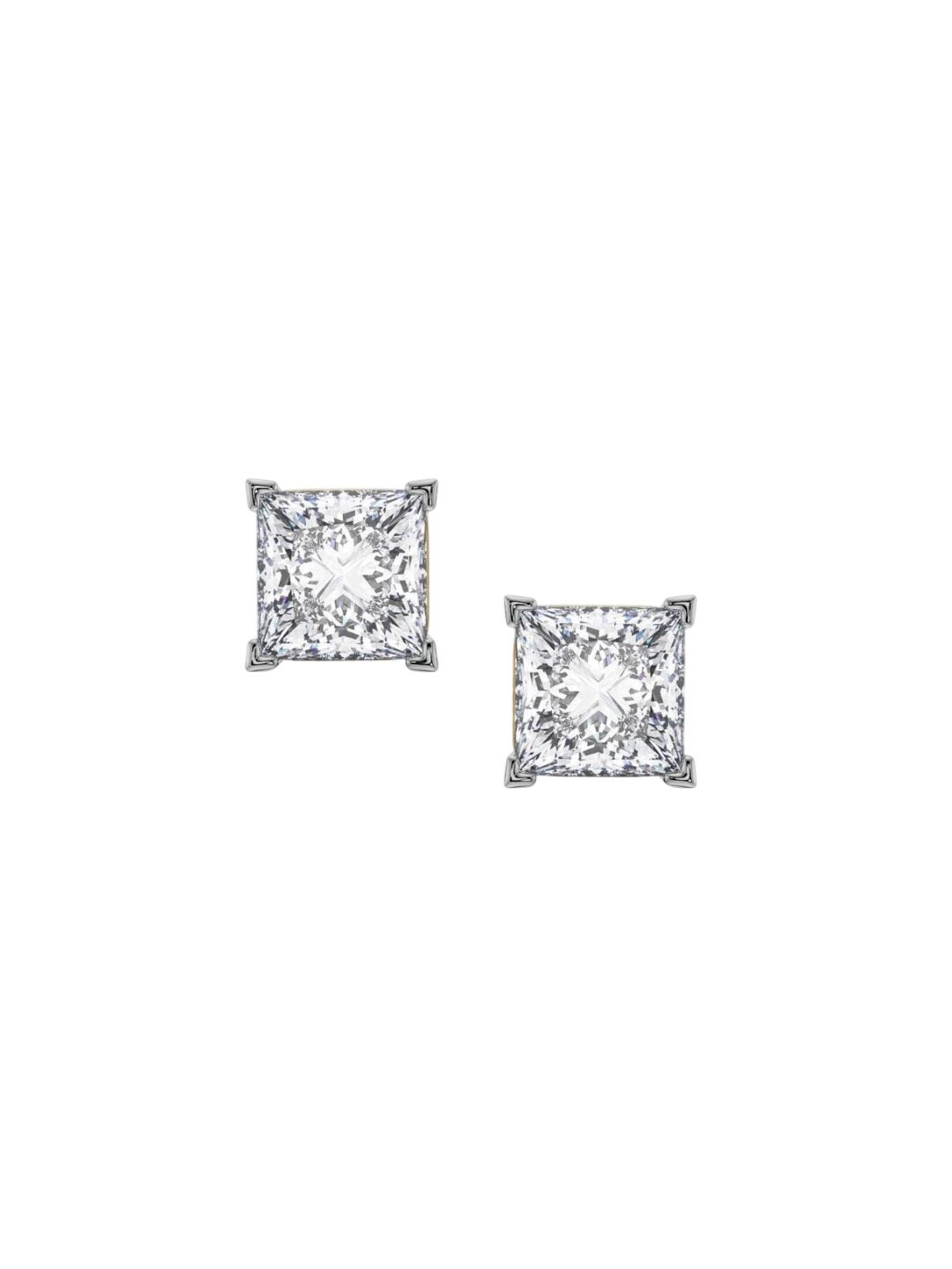 Emori 2 CT Classic Square Diamond Studs-picture-18