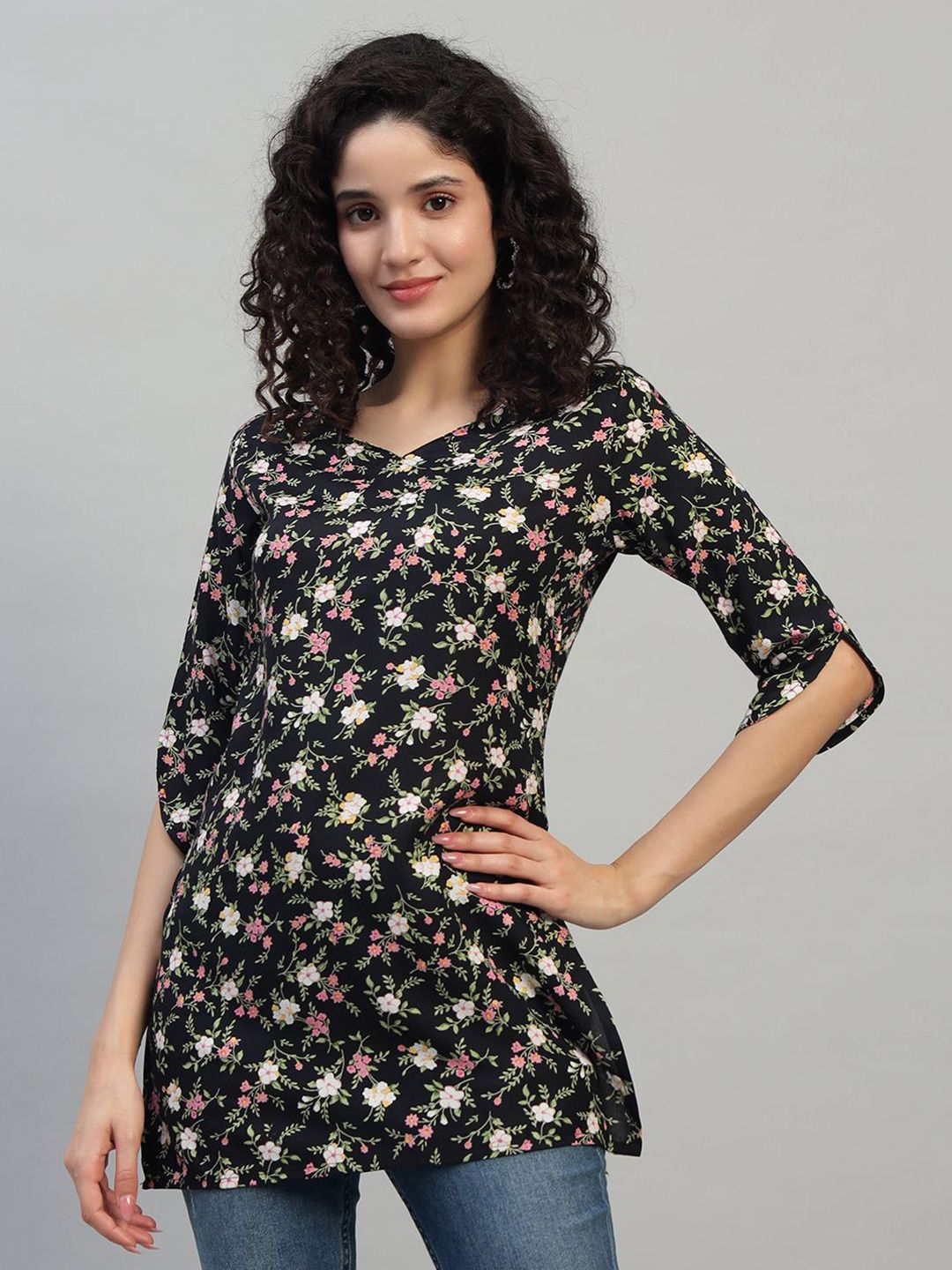 SHAHVEER CREATION Floral Printed Pure Cotton Kurti-picture-18