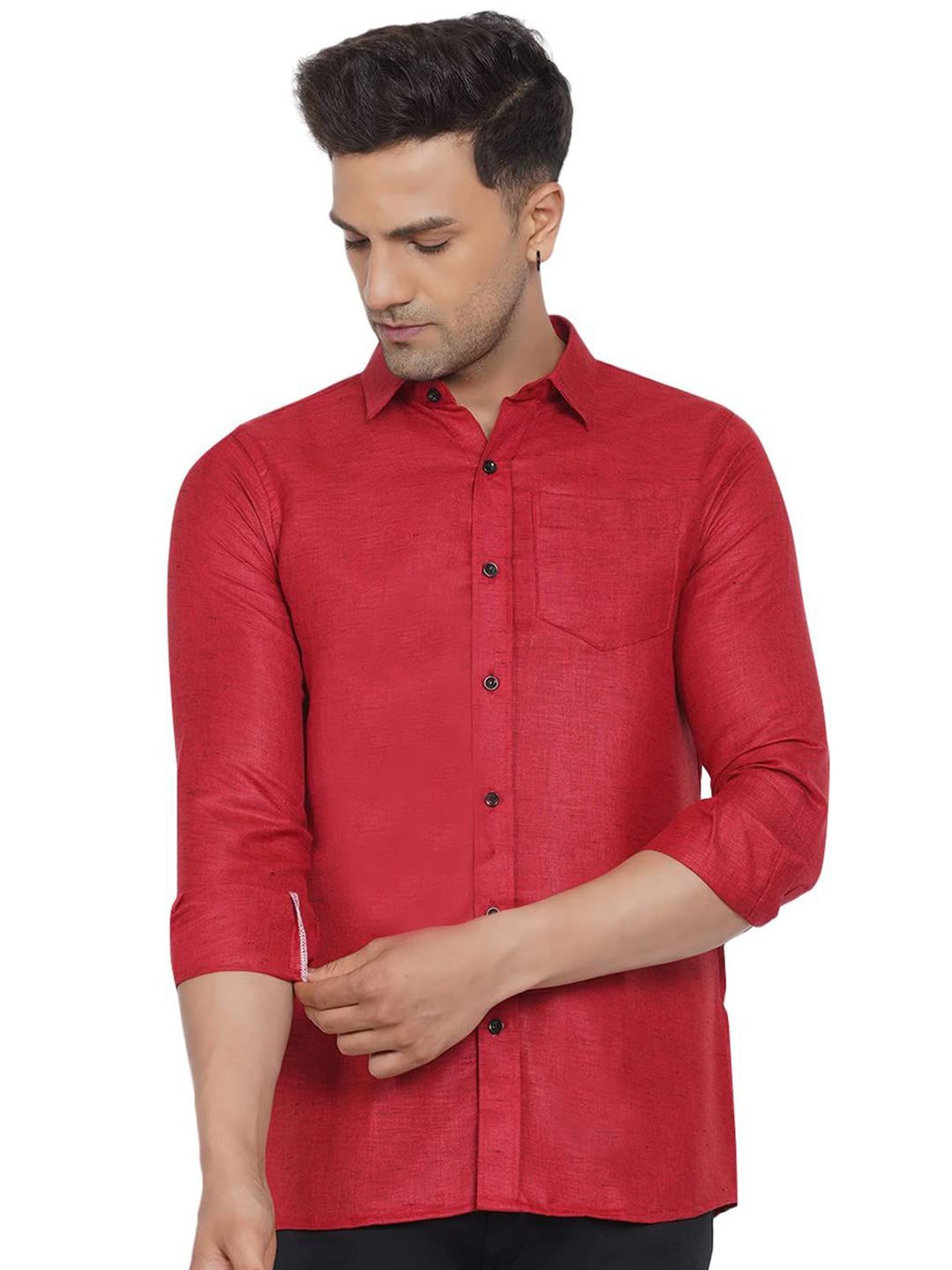 VEERA PARIDHAAN Men Opaque Printed Casual Shirt-picture-27