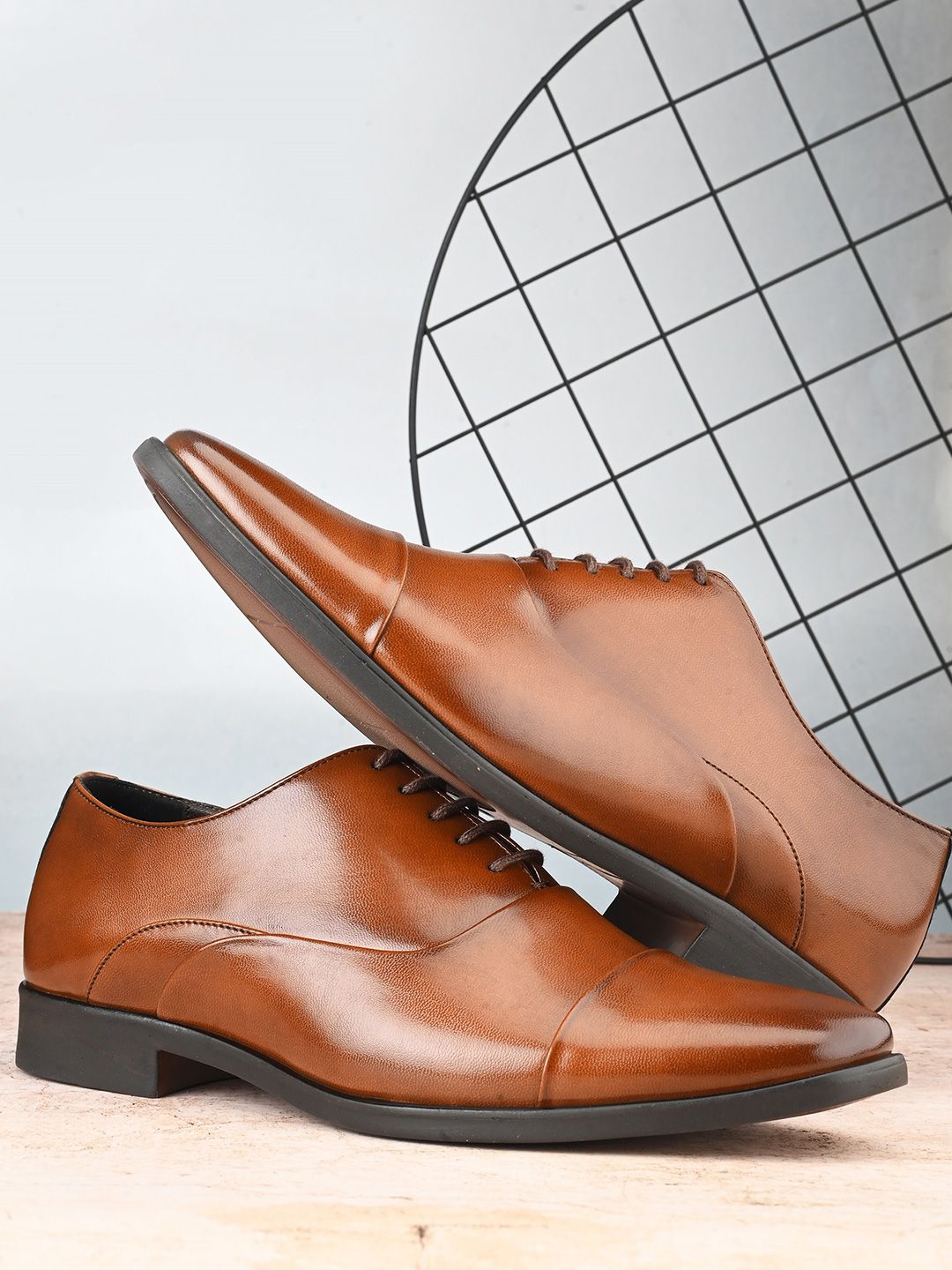 House of Pataudi Men Formal Brogues Shoes-image-21