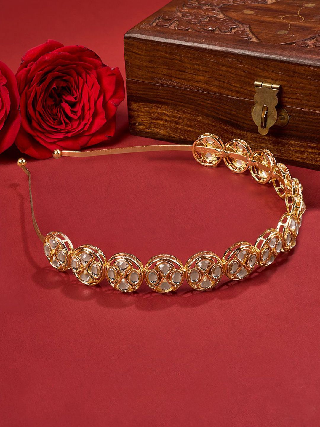 TEEJH Women Beaded Hairband-image-16