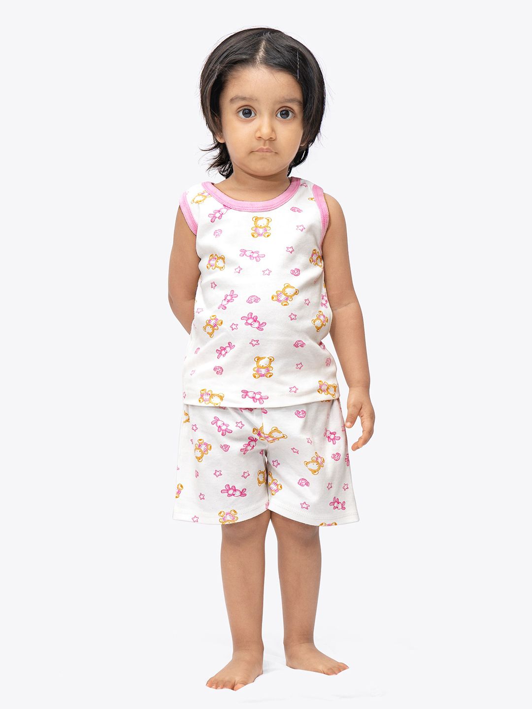 ariel Unisex Kids Printed T-shirt with Shorts-picture-25