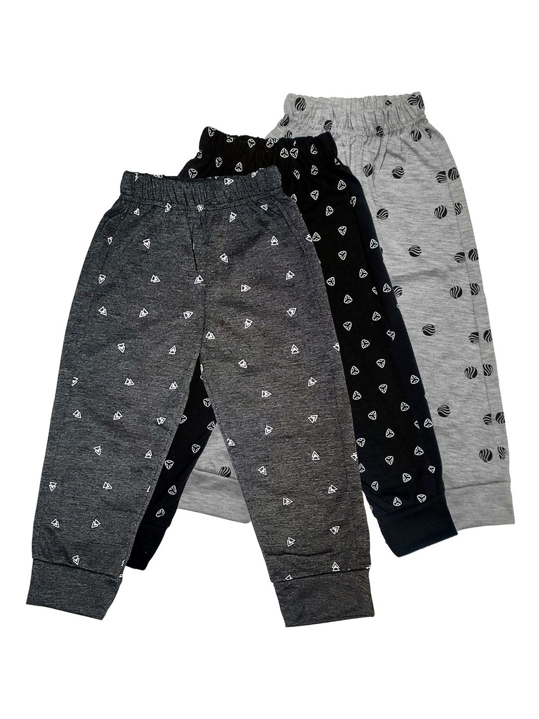 Surfbae Kids Pack Of 3 Printed Relaxed Fit Mid Rise Joggers-image-38