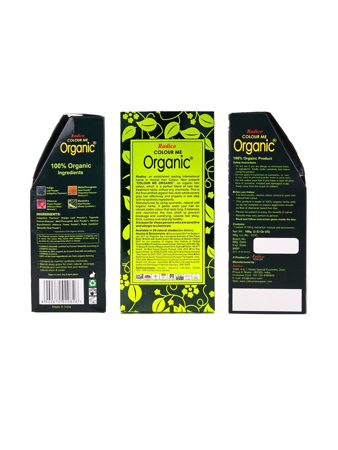 Radico Color Me Organic Hair Color - 100 g - Violet-picture-38