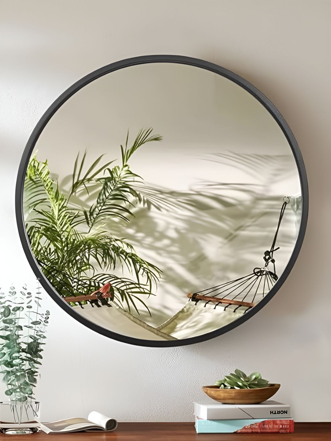 Art Street Grey Round Metal Wall Mirror-picture-32