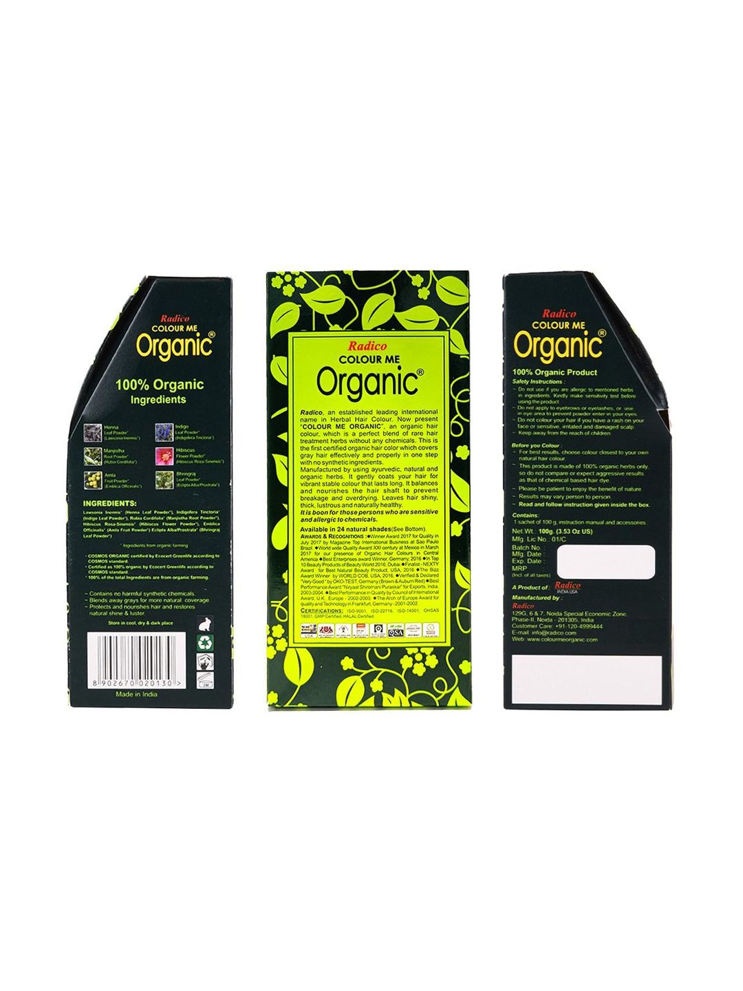 Radico Color Me Organic Hair Color - 100 g - Burgundy-image-33