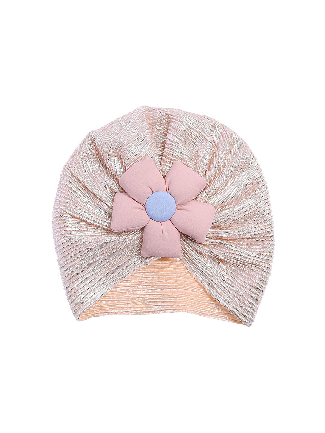 THE LITTLE LOOKERS Kids Soft Hosiery Turban Flower Bow Cap-picture-28