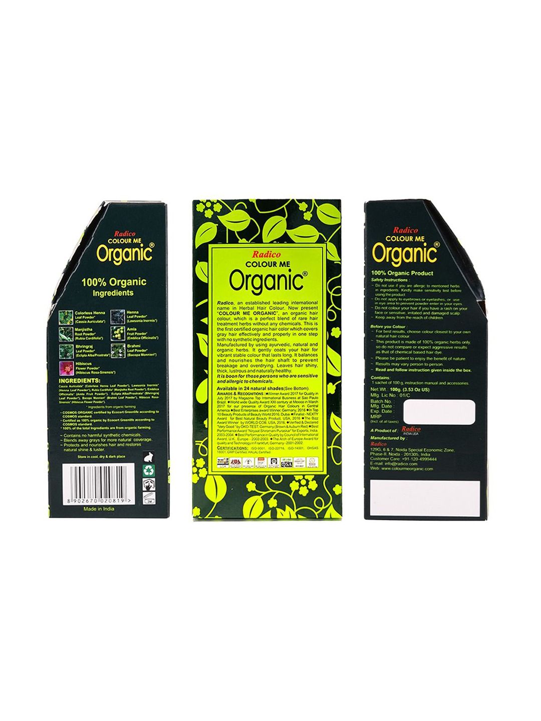 Radico Colour Me Organic Hair Colour- 100 g- Champagne Blonde-image-40