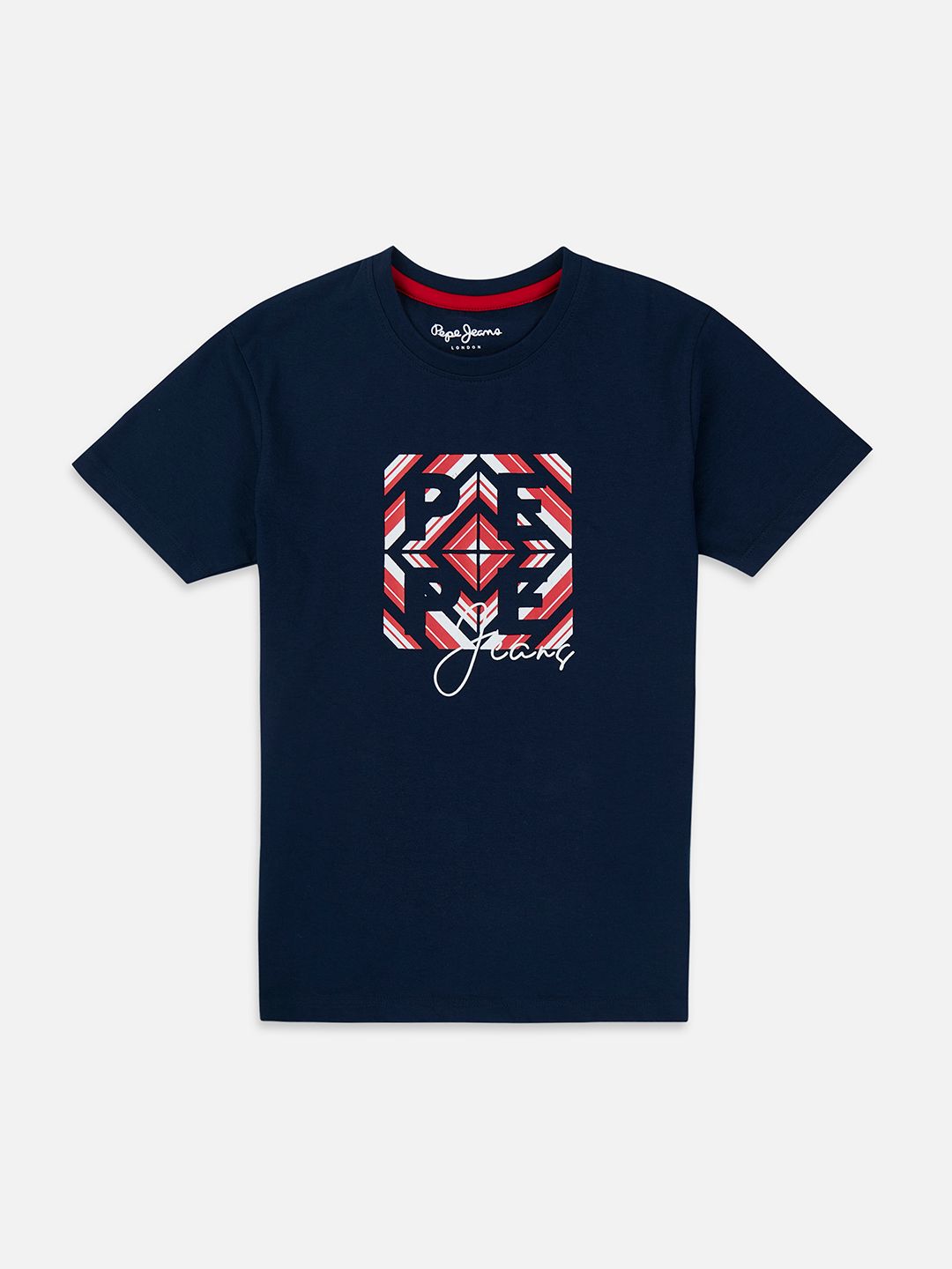 Pepe Jeans Boys Graphic Printed Round Neck Cotton T-shirt-picture-48