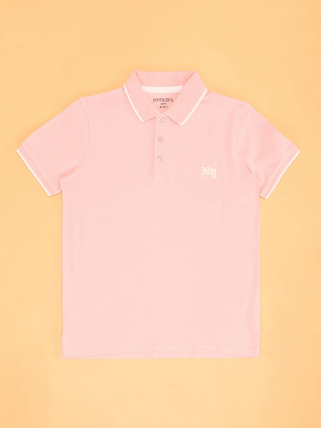 Pantaloons Junior Boys Solid Polo Collar Cotton T-shirt-picture-19