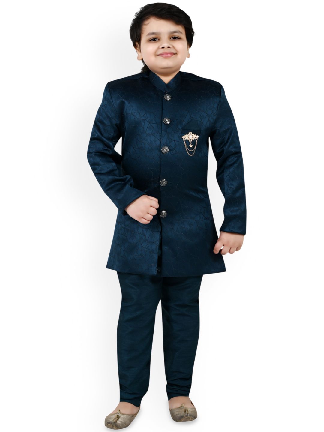 Arshia Fashions Boys Embroidered Sherwani Set-picture-33