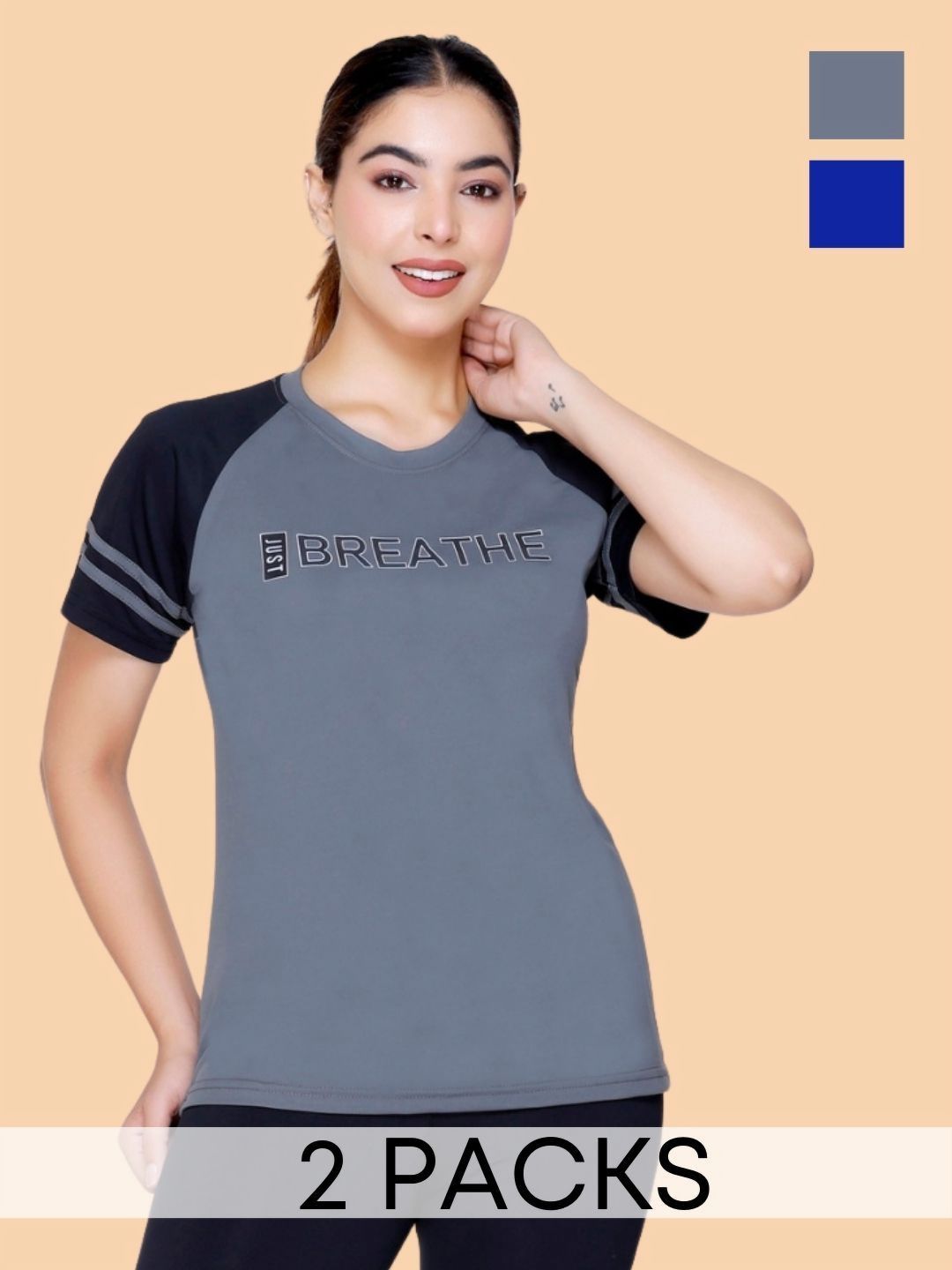 White Moon Women 2 Pockets T-shirt-picture-22