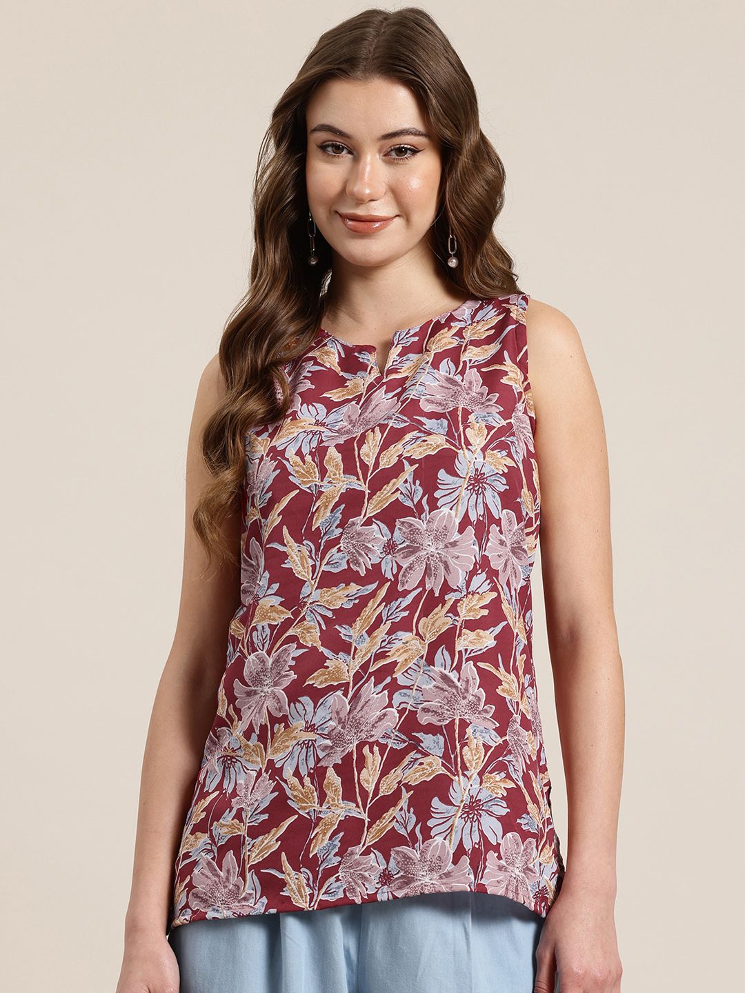 here&now x fwd HERE&NOW Floral Print Kurti-picture-42