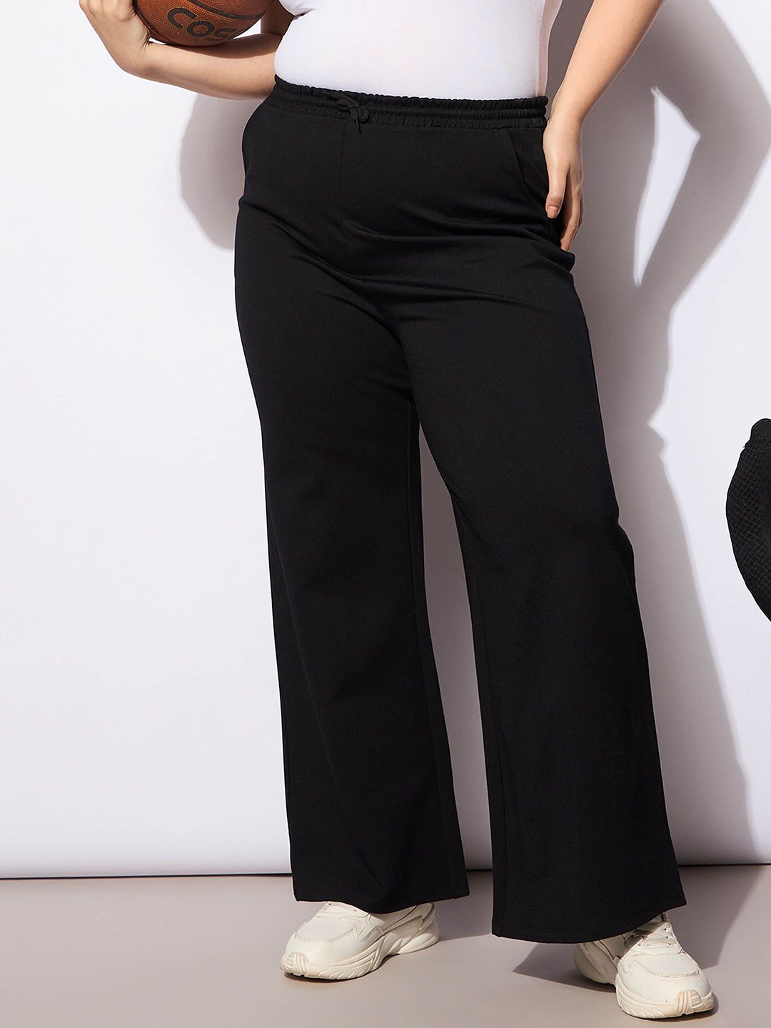 SASSAFRAS Curve Women Straight Fit Joggers Trousers-picture-36