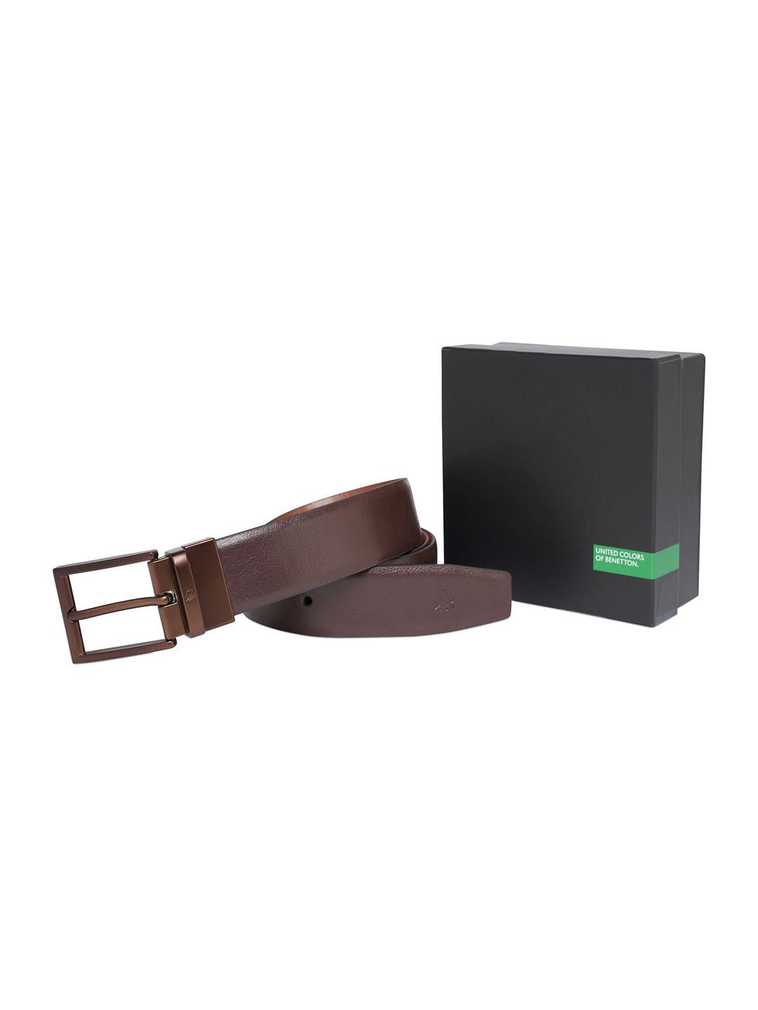 United Colors of Benetton Men Leather Reversible Formal Belt-image-36
