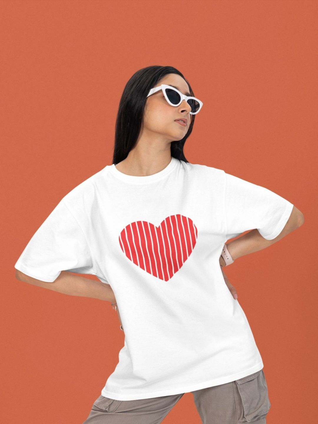 Slenor Women Printed Drop-Shoulder Sleeves Pure Cotton Cut Outs T-shirt-picture-41