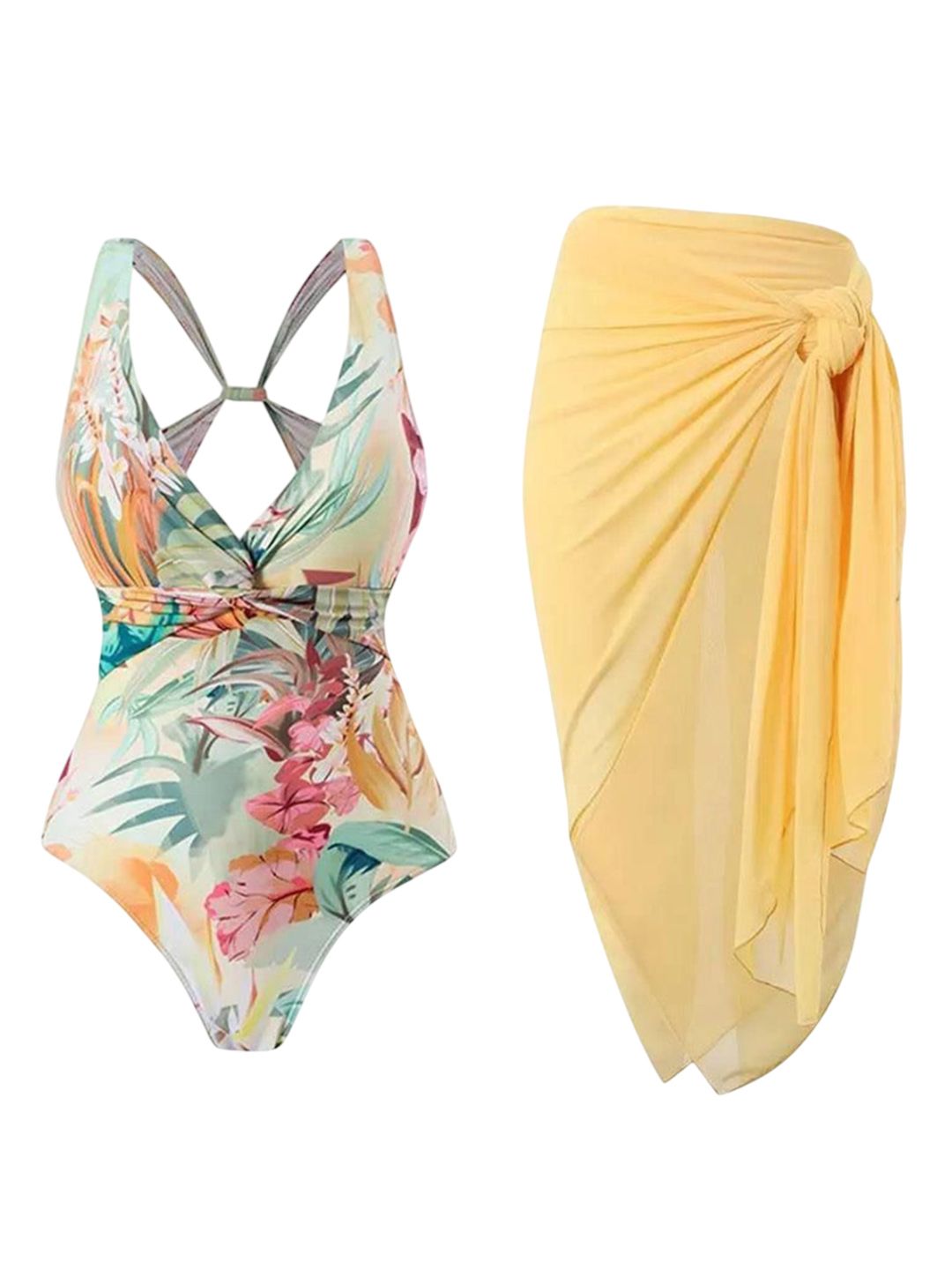 miss mosa by akanksha Alamode By Akanksha Multi Milly Bikini With Sarong-picture-34
