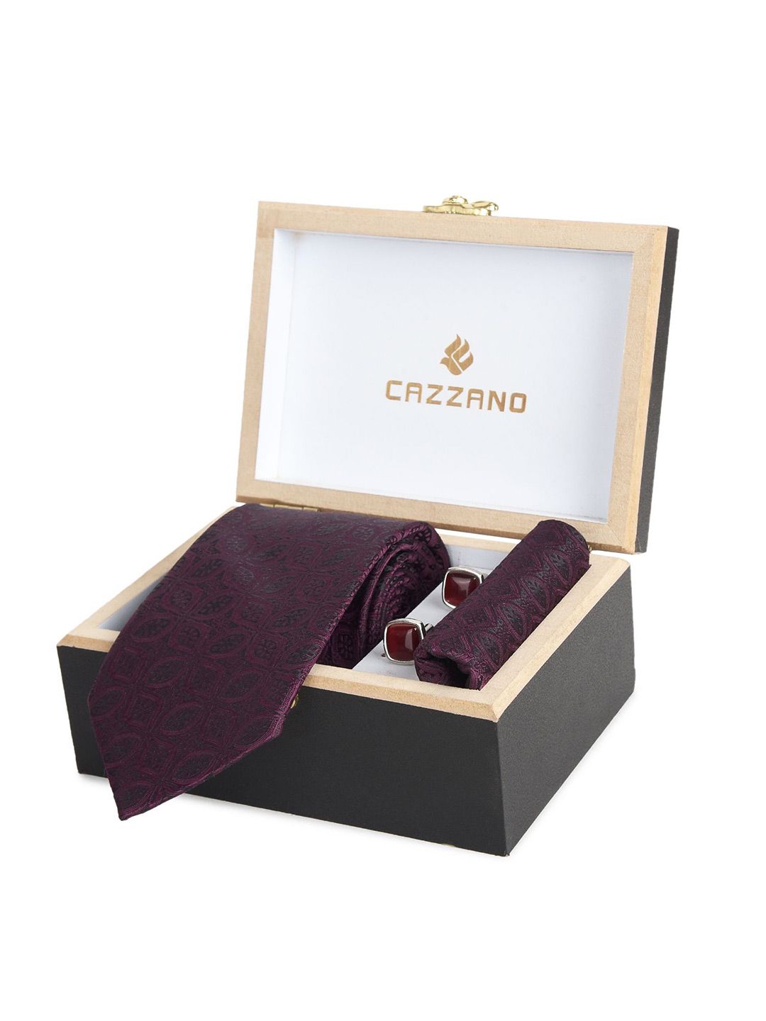 Cazzano Men Accessory Gift Set of Tie and Pocket Square-picture-39